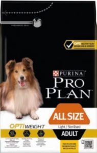 PROPLAN DOG ALL SIZE LIGHT / STERILISED (riche en poulet) 18 KG