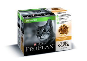 PROPLAN CAT NUTRISAVOUR STERILISED POULET 10 X 85 G