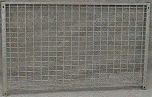 Grille de parc à chiots , treillis , hauteur 0,95m , avec porte 3/4