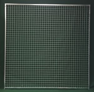 Panneau chenil H2m,treillis 50x50x4mm, pied 3cm, avec porte 0,62 M
