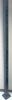 Poteau tube 60 mm x 60 mm x 1,90 m platine de 150 x 150