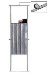 Guillotine plaque métal avec cable 3 m et roue