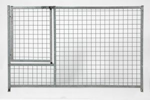 Grille de parc à chiots , treillis , hauteur 0,95m , avec porte 3/4